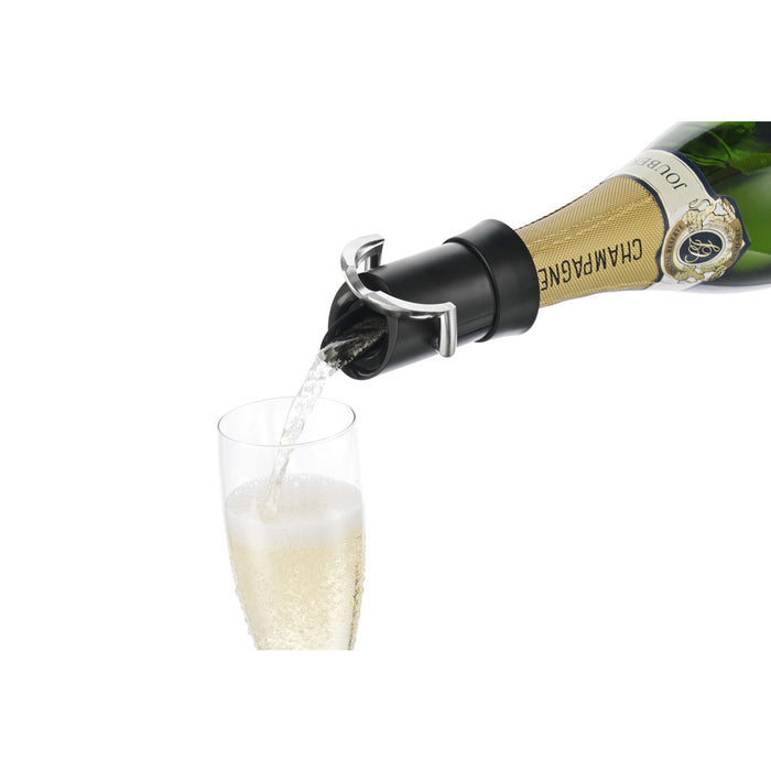 Champagner-/Sektverschluß mit Ausgießer Kunststoff