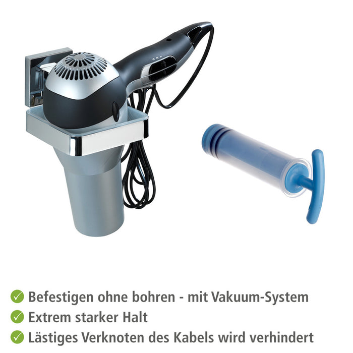Vacuum-Loc® Haartrocknerhalter Quadro Edelstahl