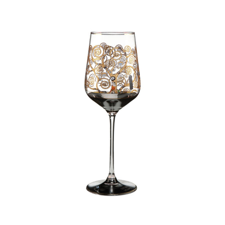 Weinglas Gustav Klimt - Der Lebensbaum