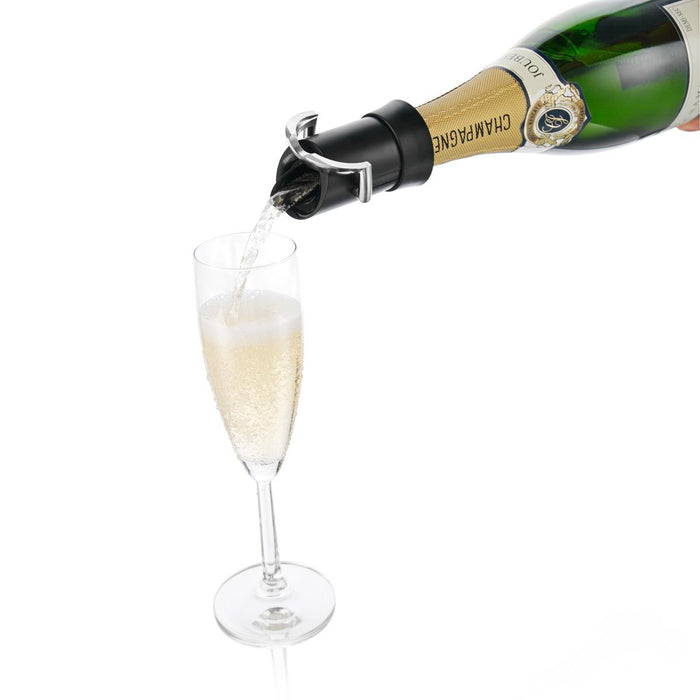 Champagner-/Sektverschluß mit Ausgießer Kunststoff