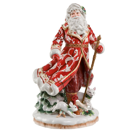 Figur Santa im roten Mantel