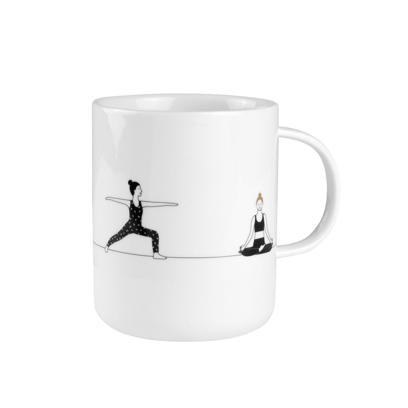 Hobby Geschenktasse Yoga D.8cm, H.10cm