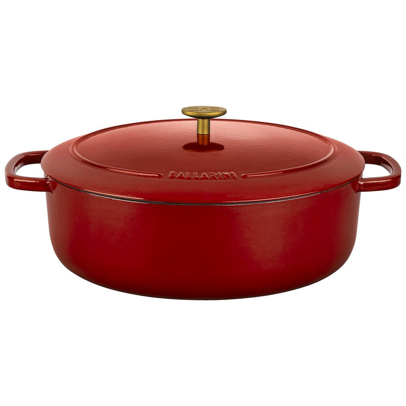 Bellamonte Cocotte 33 cm, oval, Rot, Gusseisen