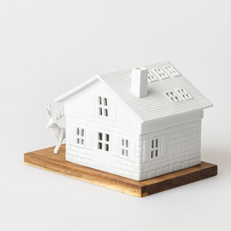 Lichthaus Skihütte 18x12x13cm