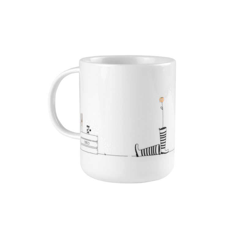 Hobby Geschenktasse Garten D.8cm, H.10cm