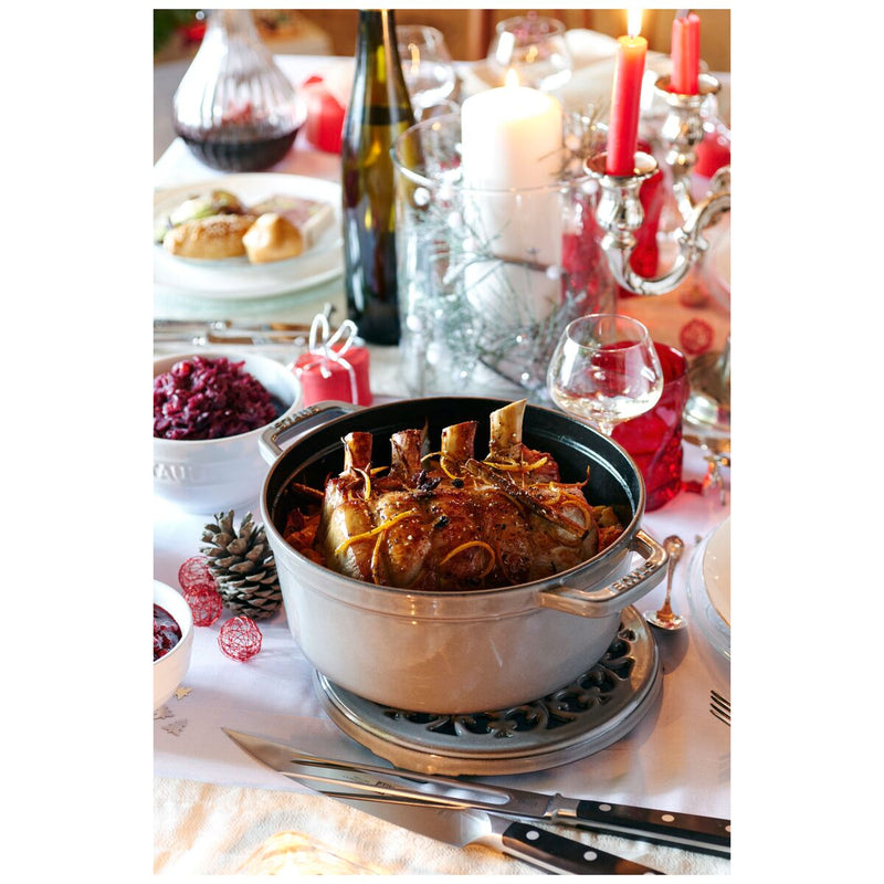La Cocotte Cocotte 24 cm, rund, Graphit-Grau, Gusseisen