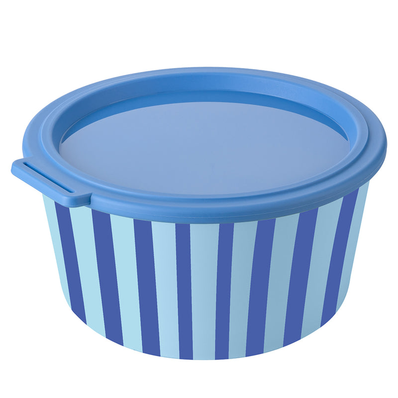 Schale 2,2l mit Deckel, NORA BOX 2,2l STRIPES