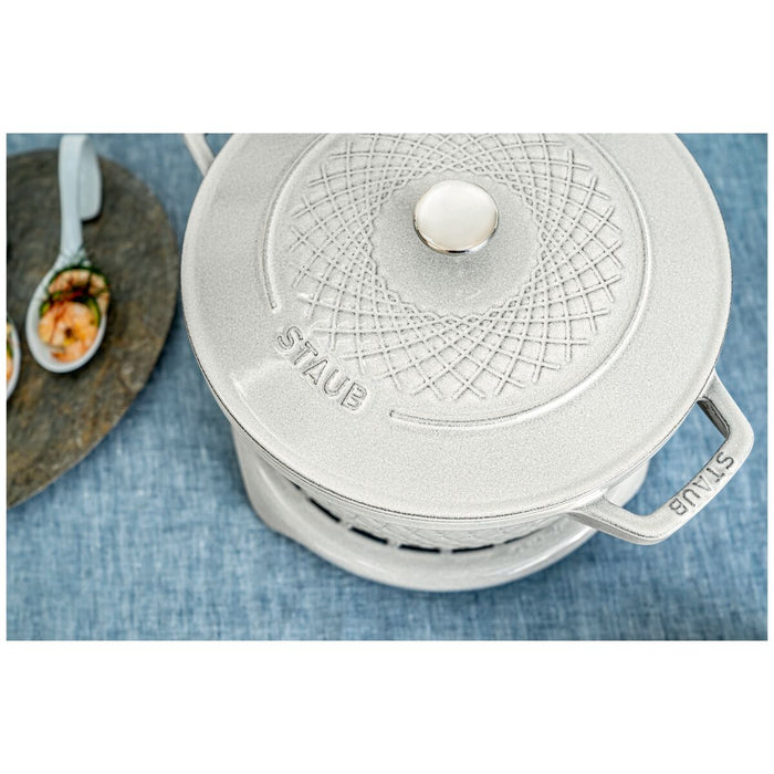 La Cocotte Cocotte 24 cm, rund, Weisser Trüffel, Gusseisen