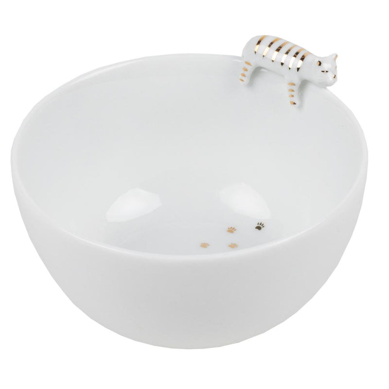 PG Goldstück Schale Katze D.9cm, H.5,5cm