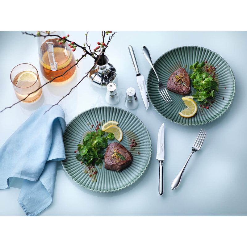 Navette Menümesser (150 g massiv versilbert)