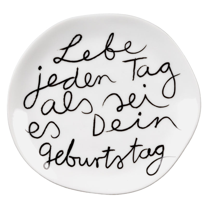 Mix & Match Teller klein Lebe jeden Tag D.14cm