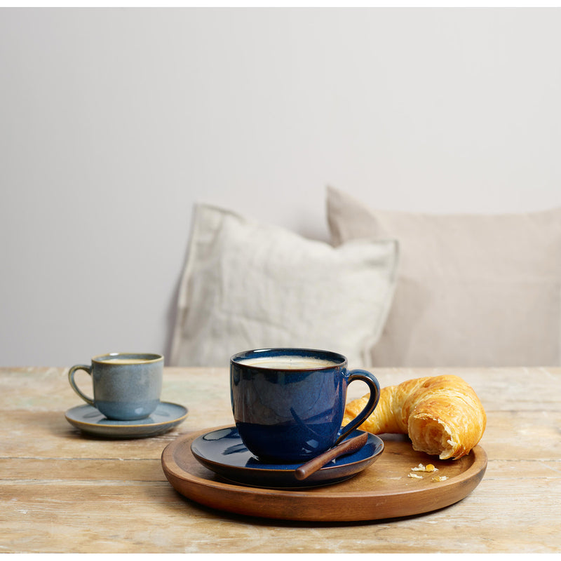 Espressotasse mit Unterteller, denim