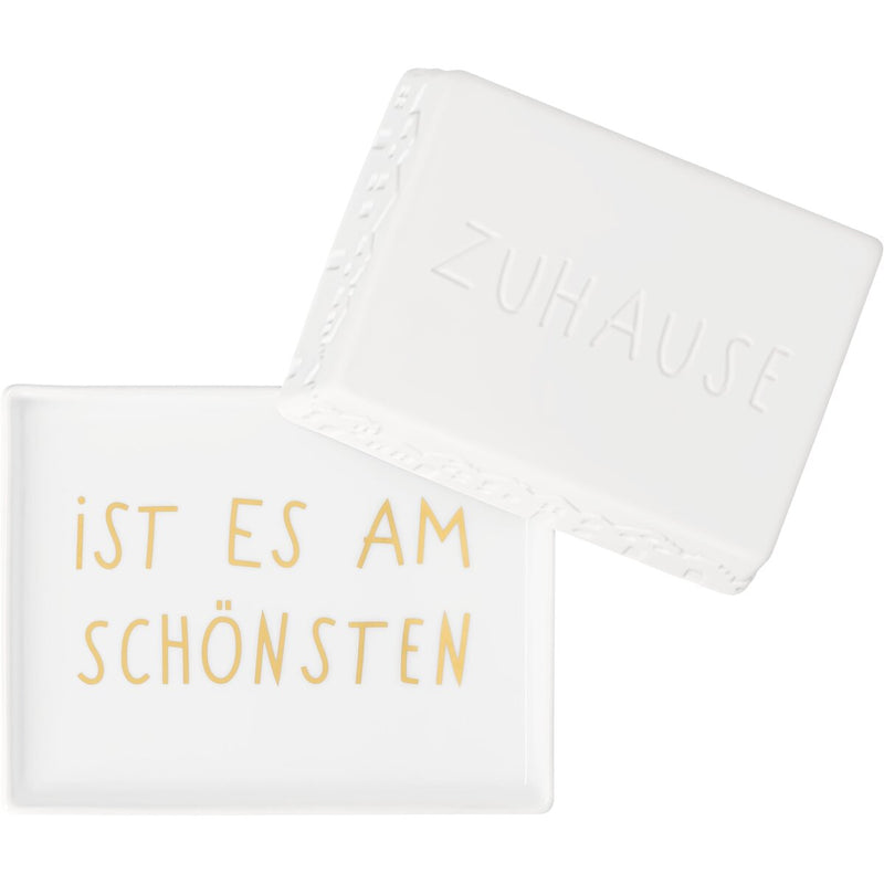 Butterdose Zuhause ist es am Schönsten 14,6x11,5x5,5cm