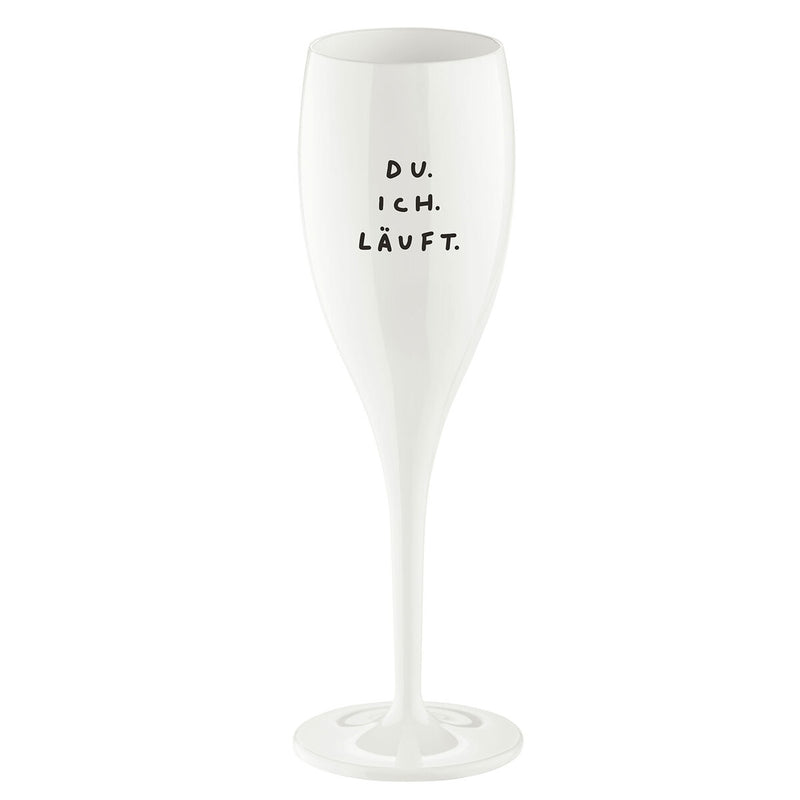 Glas 100ml mit Druck, CHEERS No. 1 DU ICH LÄUFT.