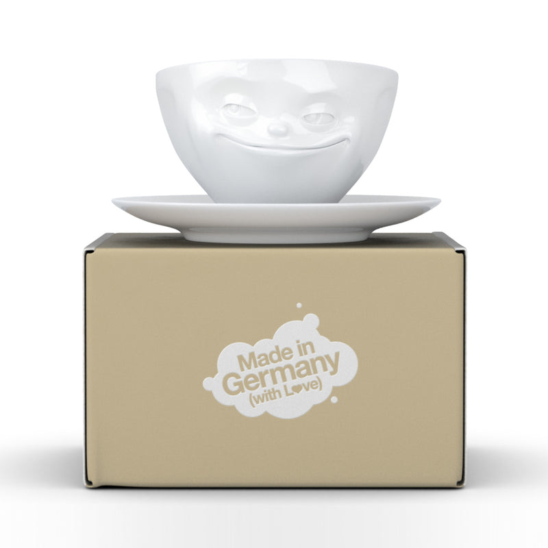 Kaffeetasse Grinsend weiß, 200 ml