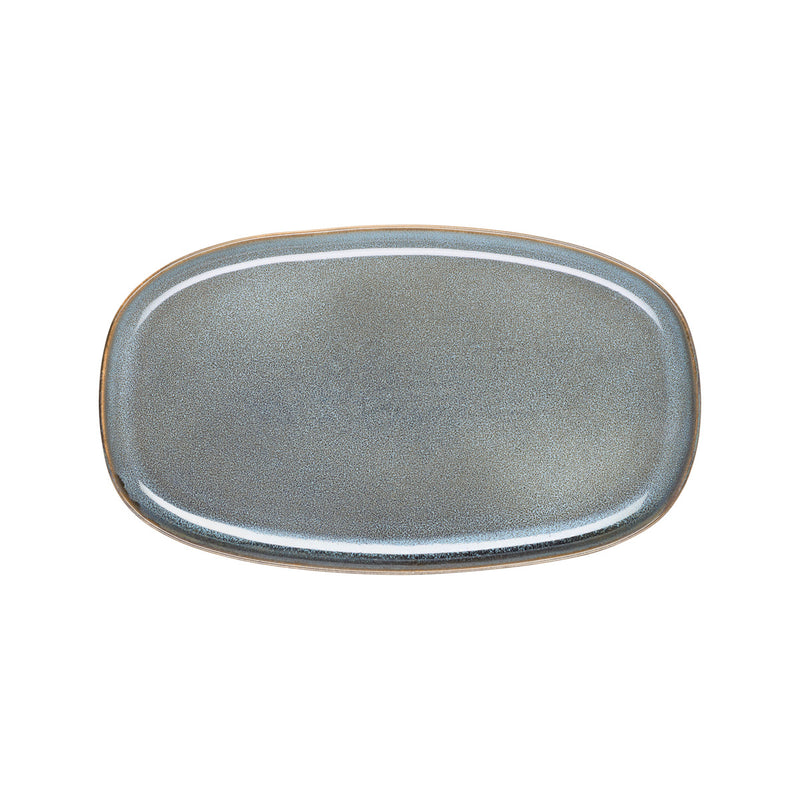 Platte, oval, denim