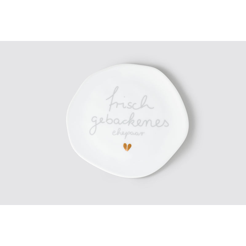 Kleiner Teller Frisch geback- enes Ehepaar D.14cm