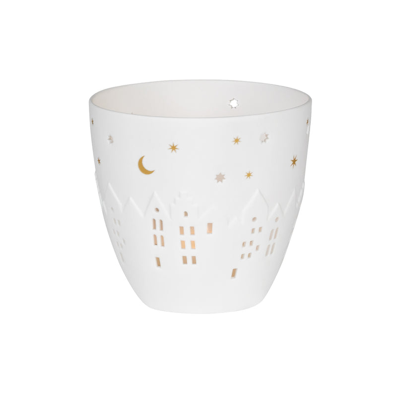 Poesielicht Häuser D.9,5cm, H.9cm