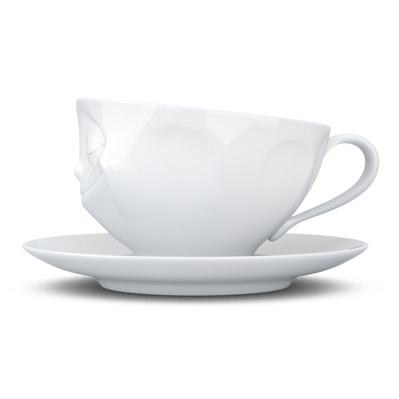 Kaffeetasse Glücklich weiß, 200 ml