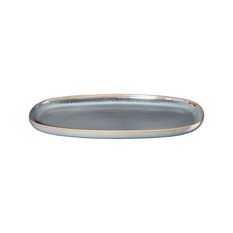 Platte, oval, denim