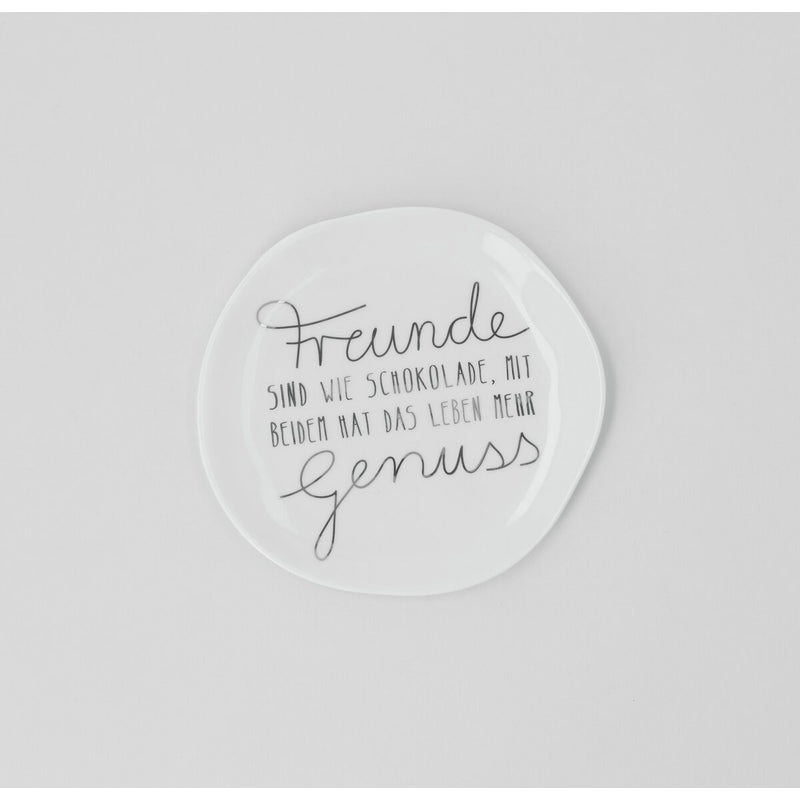 Kleiner Teller Freunde sind wie Schokolade D.14cm