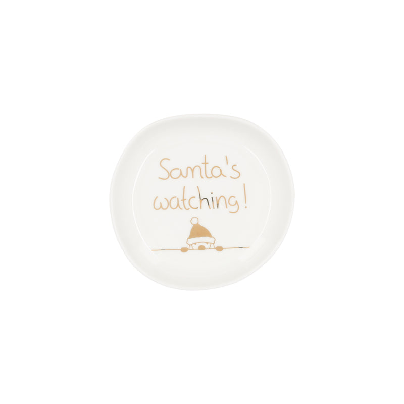 Weihnachtsschälchen Santa's watching D.10,5cm H.2cm