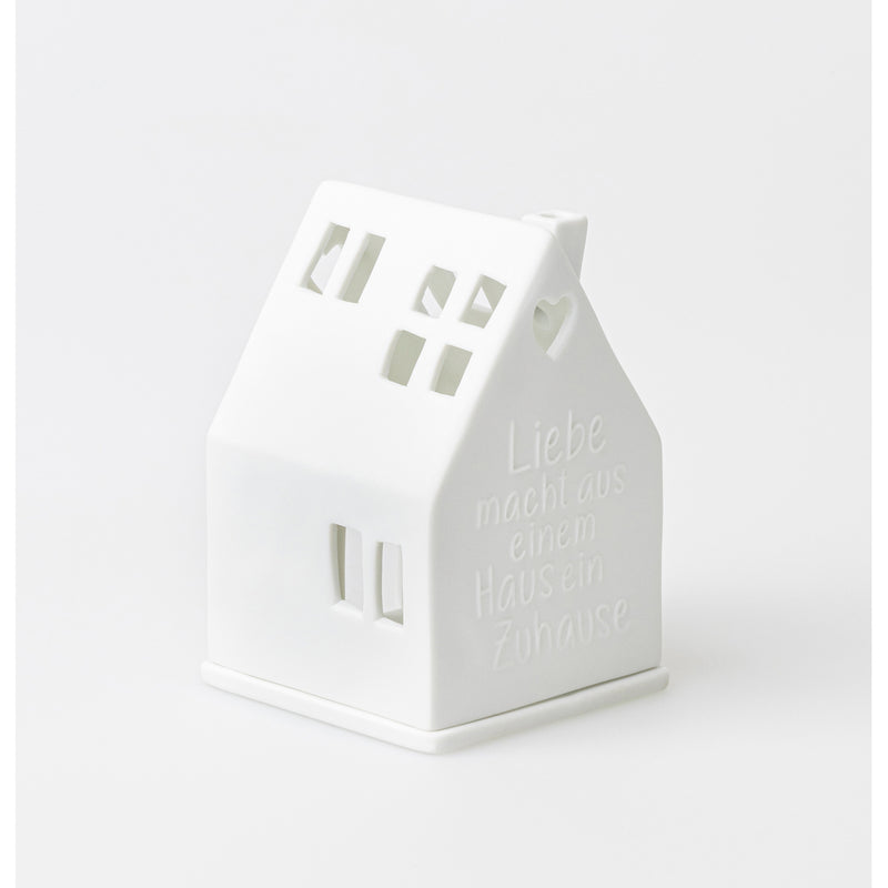 Lichthaus Liebe macht aus einem Haus 7x7x10,5cm