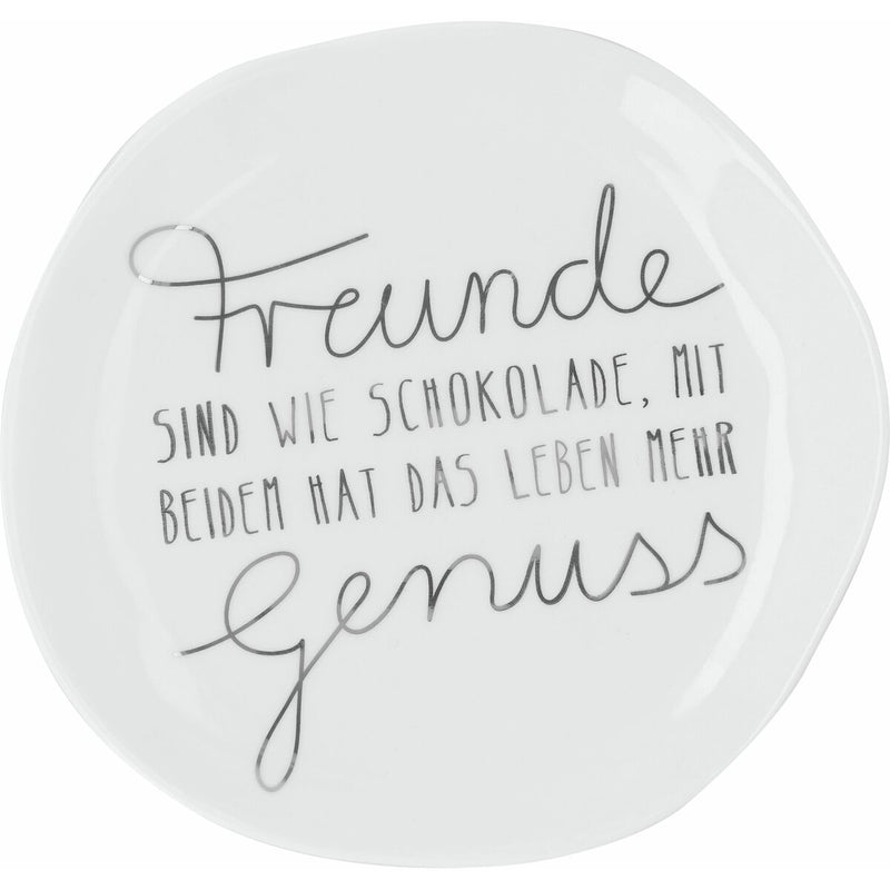 Kleiner Teller Freunde sind wie Schokolade D.14cm