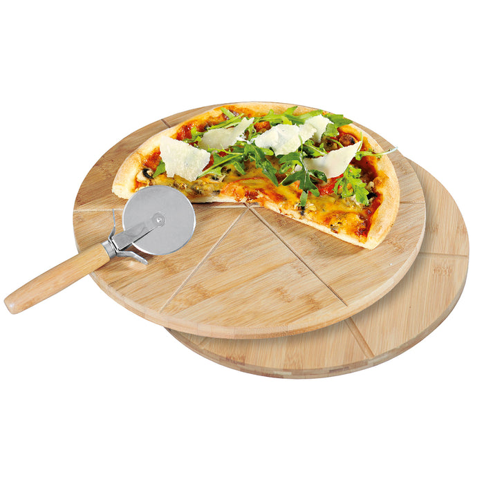 Pizza-Teller mit Schneider 32cm 2er Set
