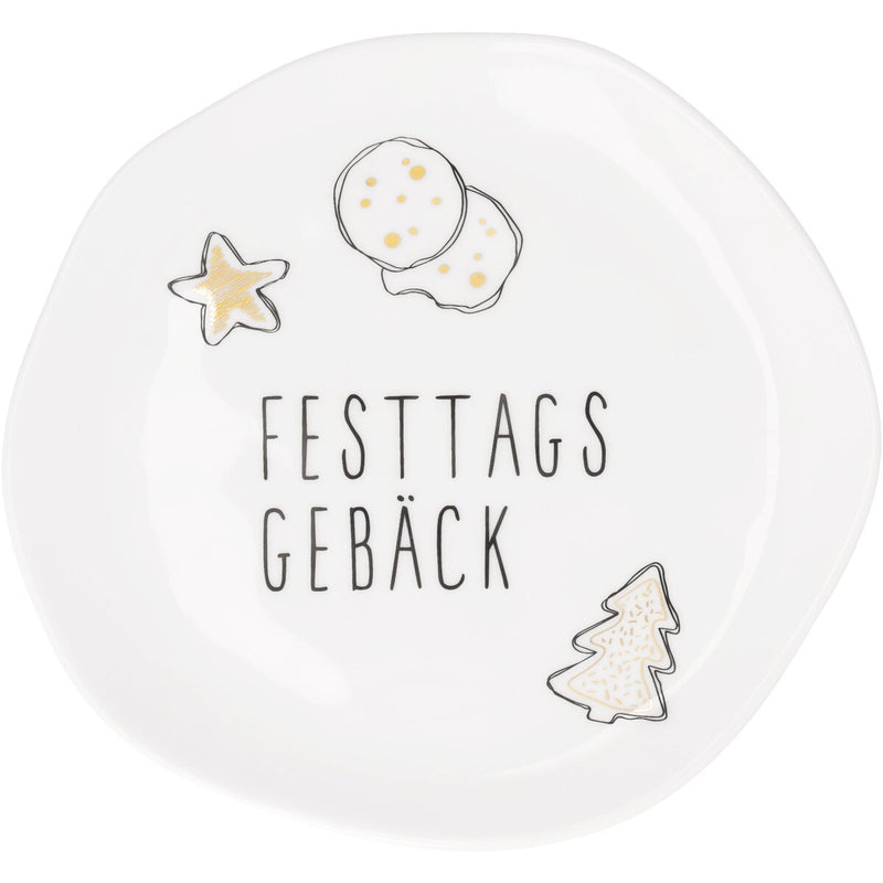 Kleiner Teller Festtagsgebäck D.14cm