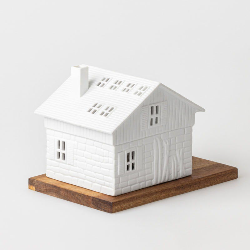 Lichthaus Skihütte 18x12x13cm