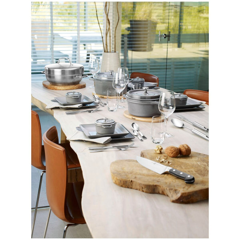 La Cocotte Cocotte 24 cm, rund, Graphit-Grau, Gusseisen