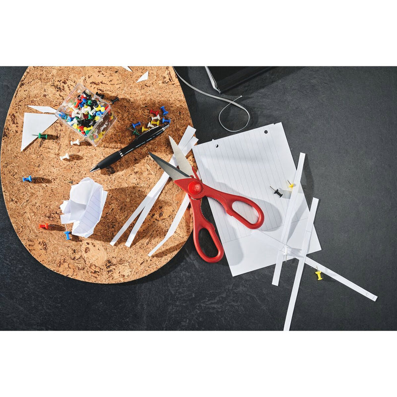 Vielzweckschere, rot 20 cm, Edelstahl