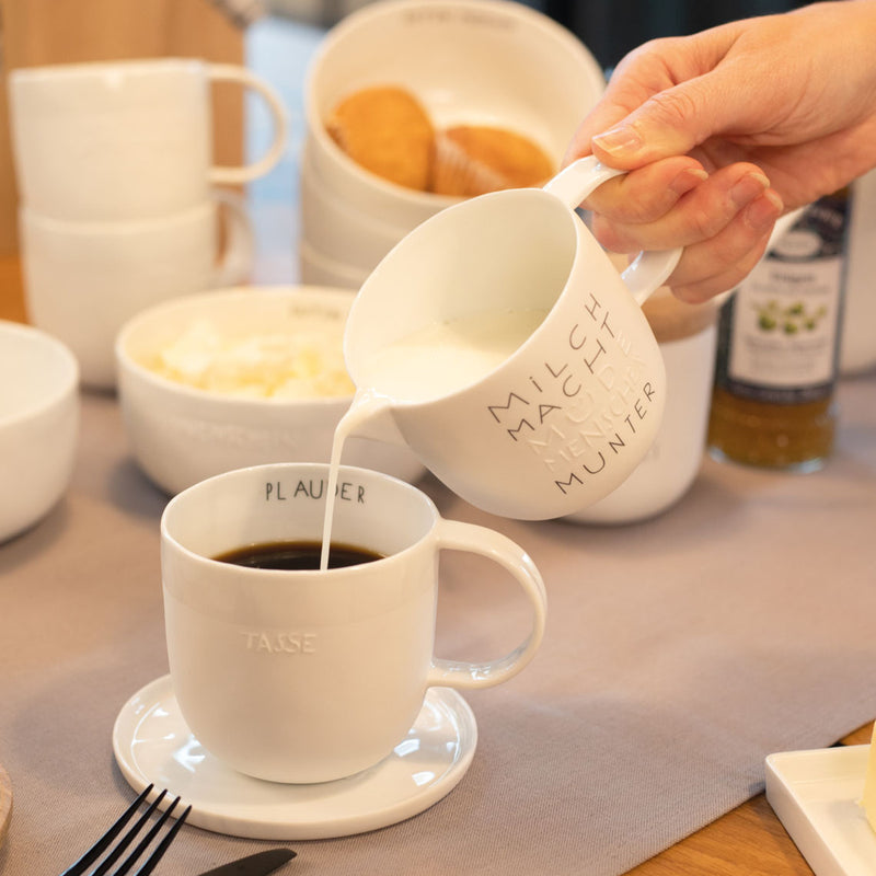 Guten Morgen Milchkännchen Milch macht müde 250ml