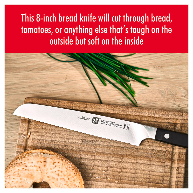 Pro Brotmesser 20 cm, Wellenschliff