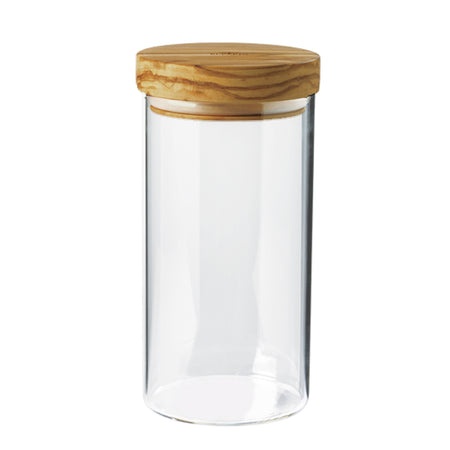 Vorratsglas mit Olivenholzdeckel, 900 ml, 20 cm