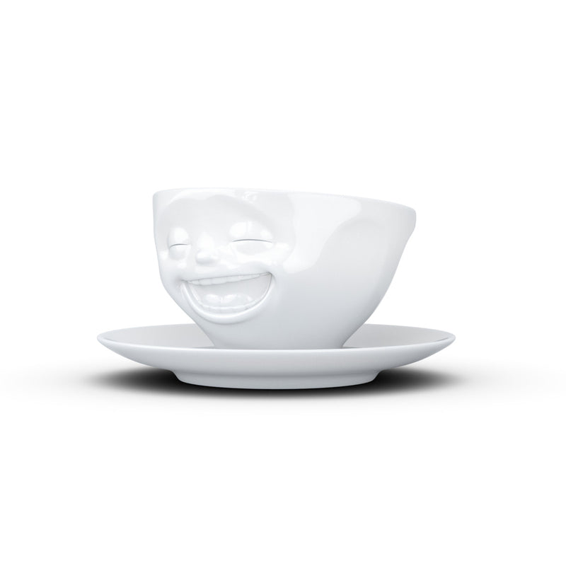Kaffeetasse Lachend weiß, 200 ml