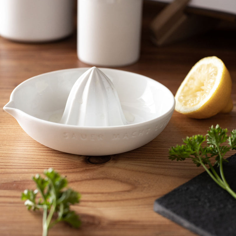 Zitruspresse- Sauer macht lustig, D.13,5cm, H.6,5cm