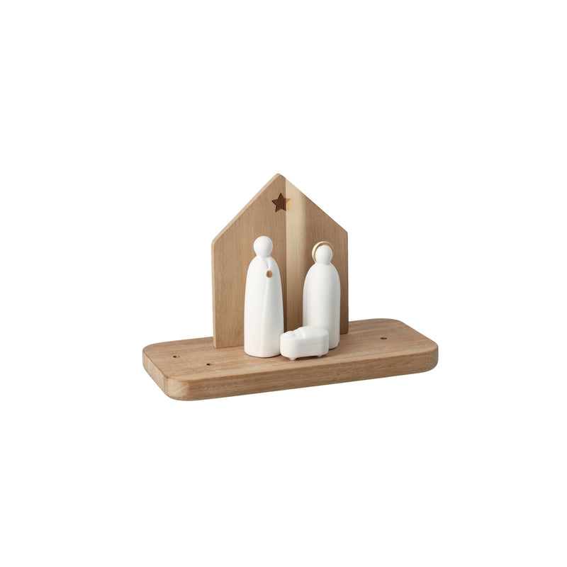 Weihnachtslandschaft Krippe 22x10x15,5cm