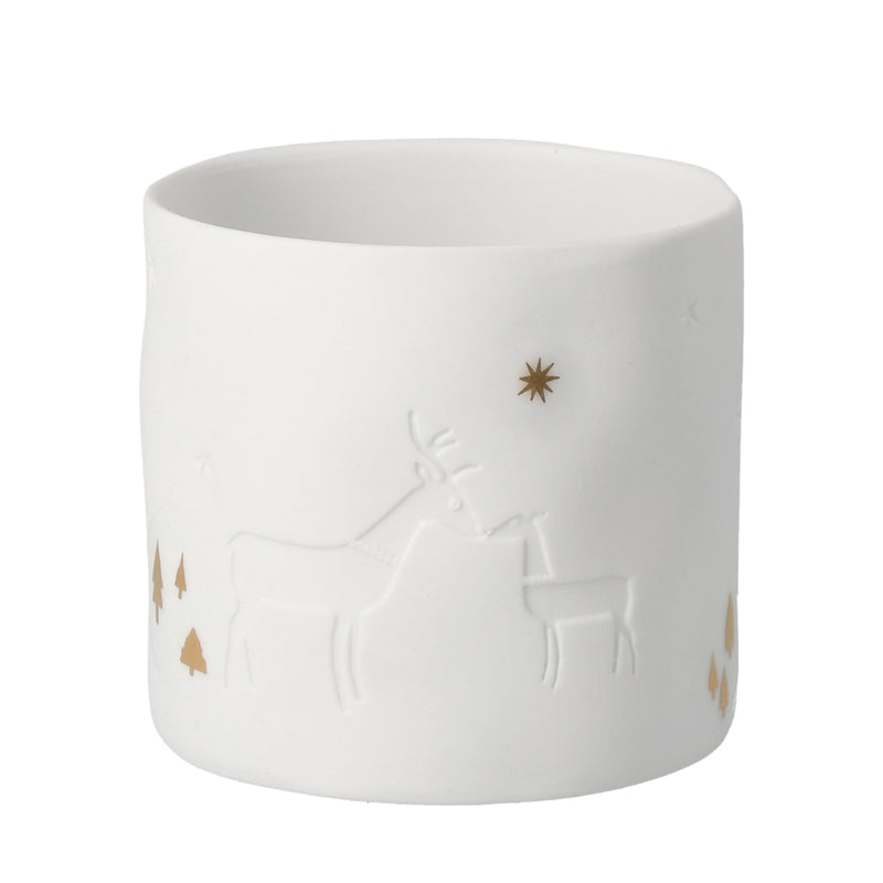 Wintergeschichten Lichter Hirsch D.7cm H.6,5cm