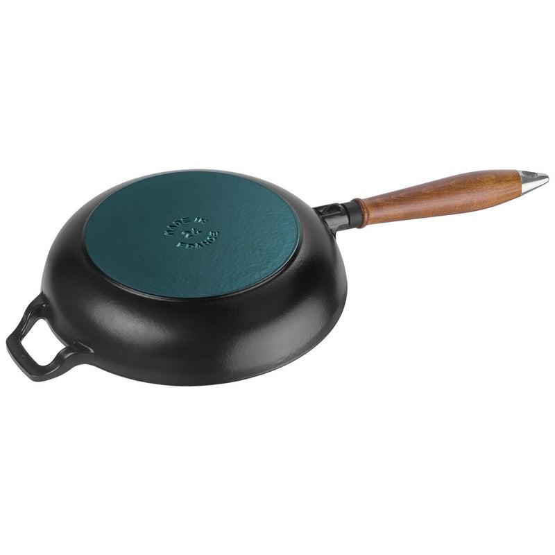 Pans Bratpfanne 24 cm, rund, Schwarz, Gusseisen