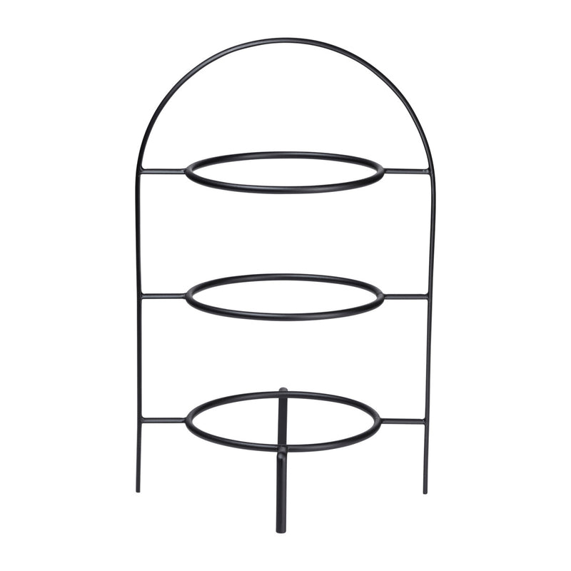Etagere 3-stufig für Dessertteller, schw