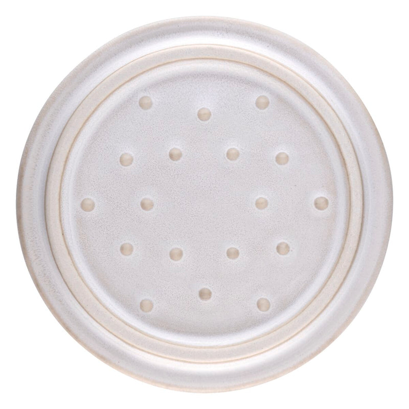 Ceramique Mini Cocotte 10 cm, rund, Elfenbein-Weiß, Keramik