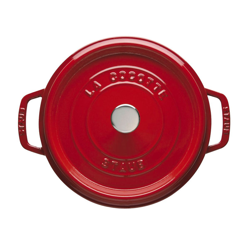 La Cocotte Cocotte 28 cm, rund, Kirsch-Rot, Gusseisen