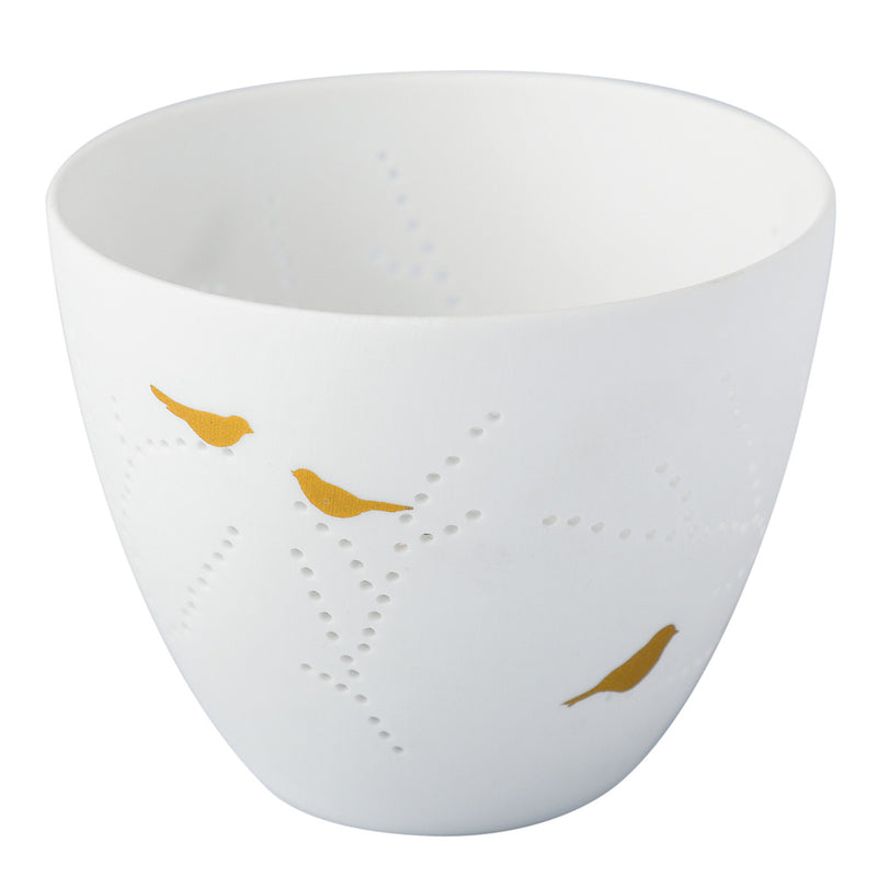 Poesielicht klein Vogel D.8cm, H.6,5cm