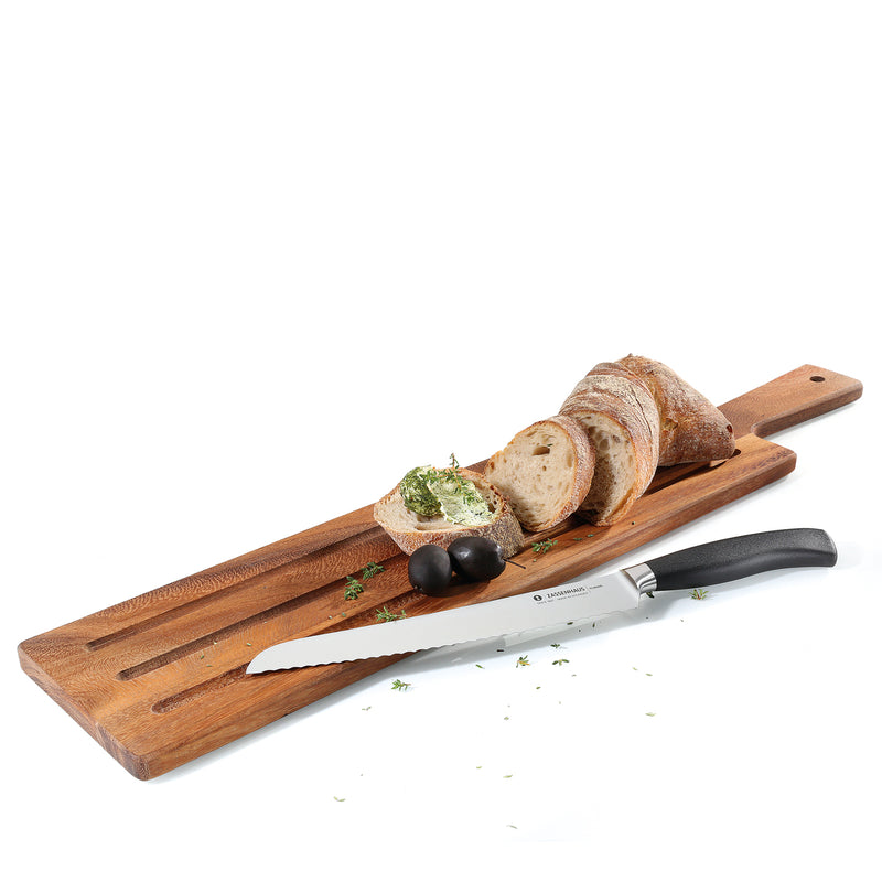 Servier-/Baguettebrett, Akazie 60 x 13 cm