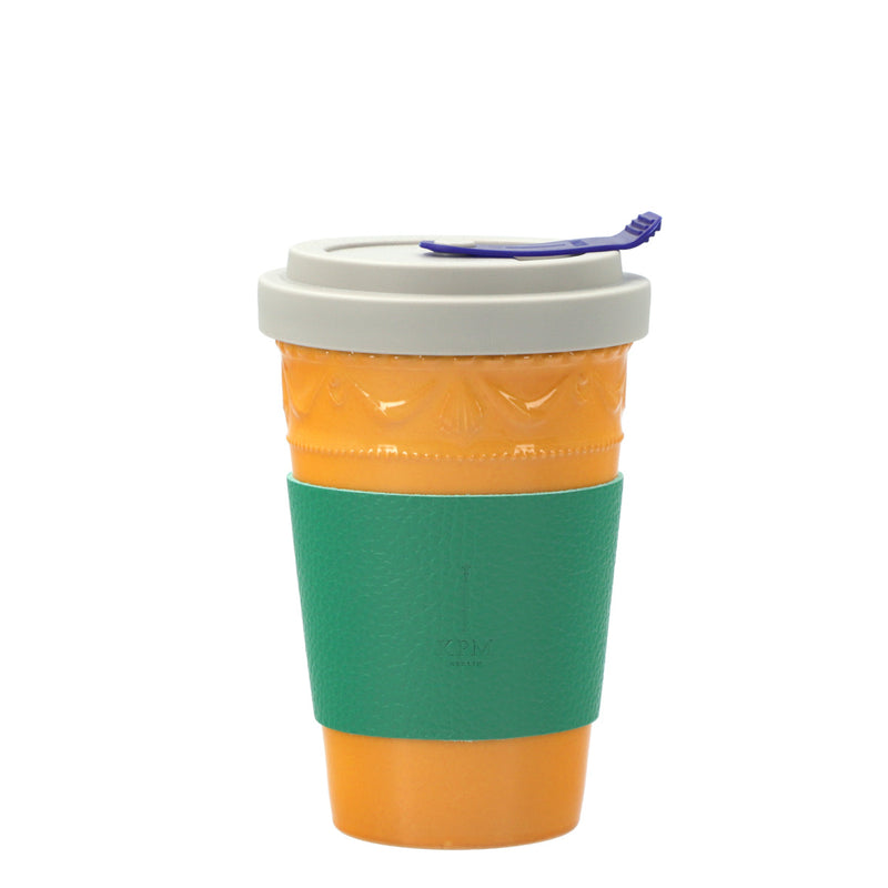 Becher To-Go gelb "Kurland Farvet Edition"