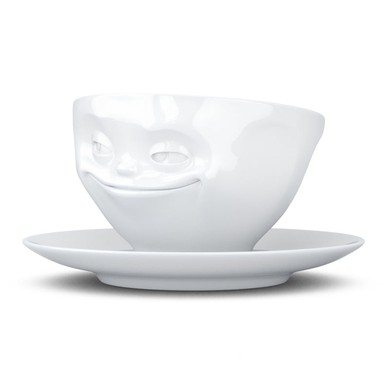 Kaffeetasse Grinsend weiß, 200 ml