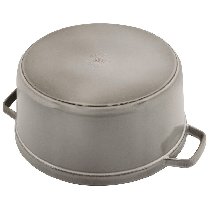 La Cocotte Cocotte 24 cm, rund, Graphit-Grau, Gusseisen