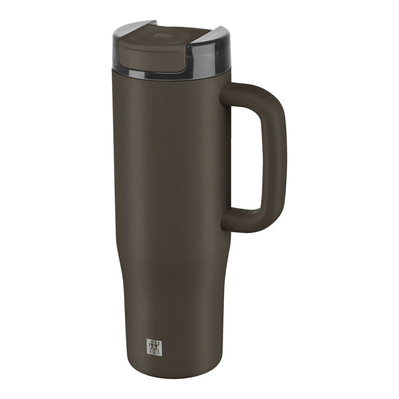 Thermo Plus Thermobecher mit Strohhalm, 900 ml, Edelstahl, Chocolate
